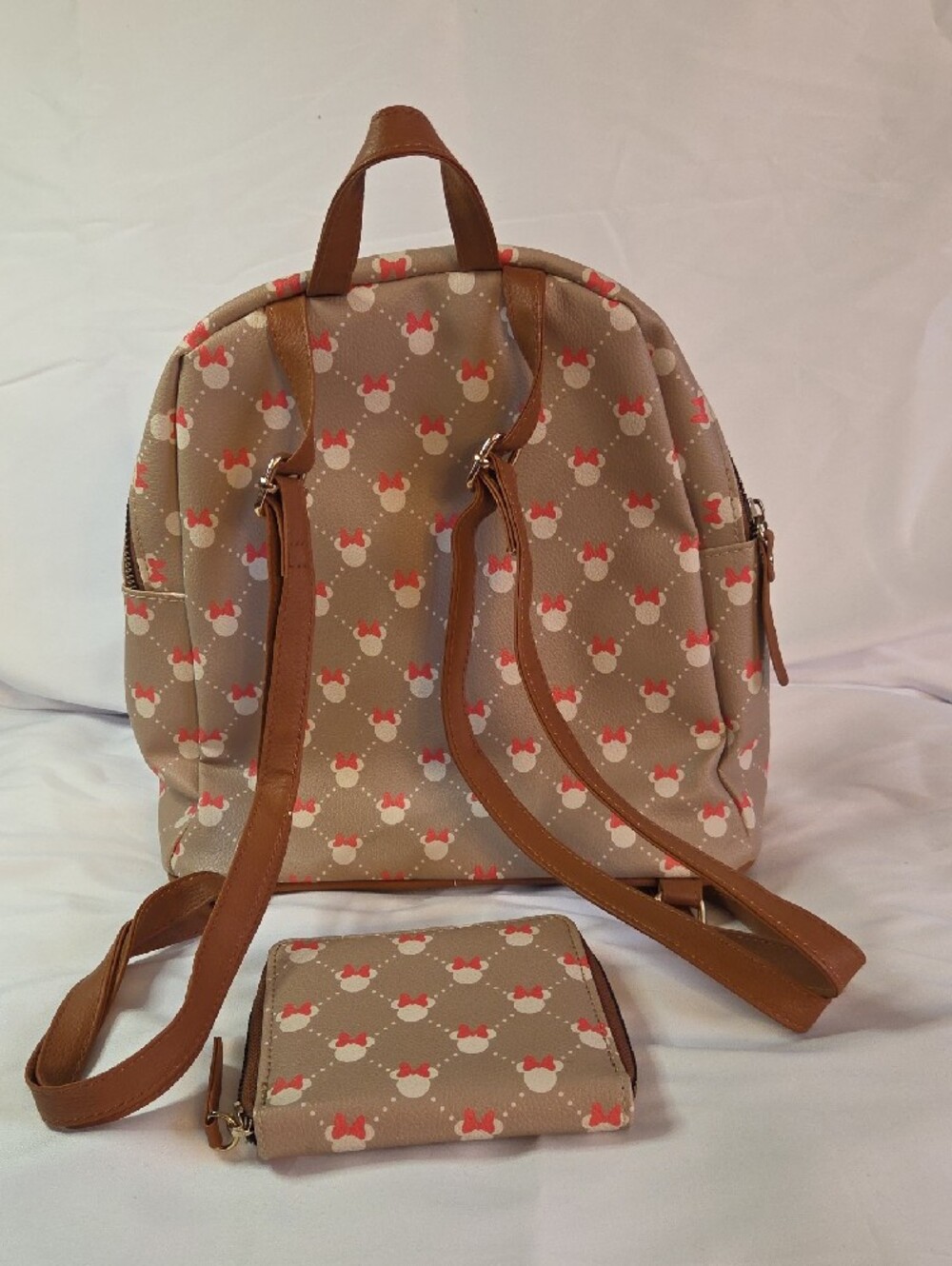 Disney Beige Patterned Mini Backpack and Wallet Set - Picture 3 of 8